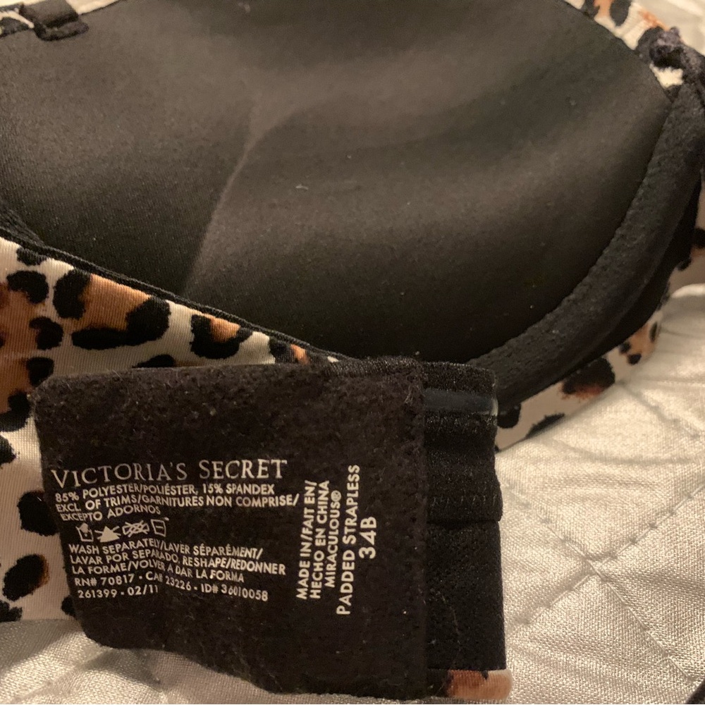 Victoria Secret bombshell cheetah print bra 34B